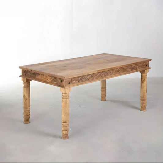 Table à Manger Rectangulaire en Bois de Manguier (160x90 cm)