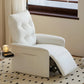 Fauteuil Relax Inclinable Electrique - Moderne en Cuir Blanc