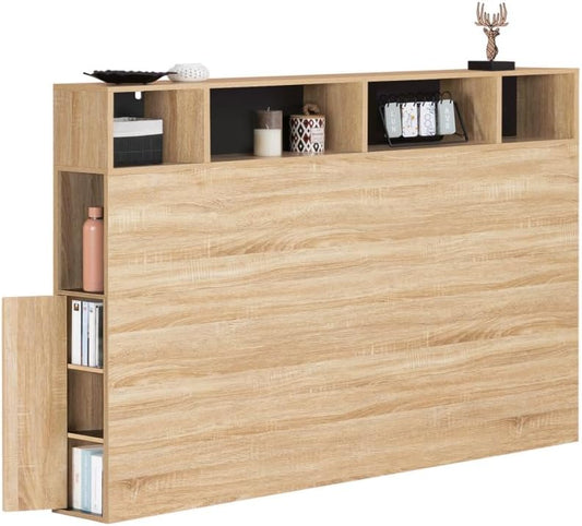 Tête de Lit sur Pied - 165 cm avec Rangements Fermés