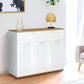 Buffet 100 cm - 3 Portes et 1 Tiroir Blanc