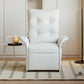 Fauteuil Relax Inclinable Electrique - Moderne en Cuir Blanc