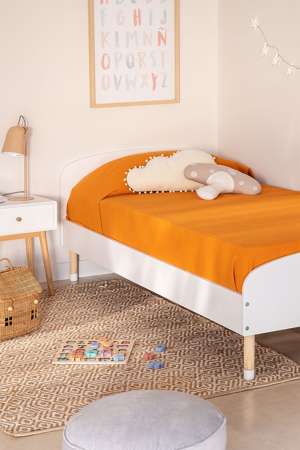 Lit en Bois pour Matelas de 90 cm