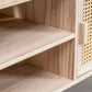 Meuble TV en Bois Design - Bois de Paulownia & Cannage