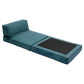 Fauteuil 1 Place Convertible en Tissu - Bleu Canard