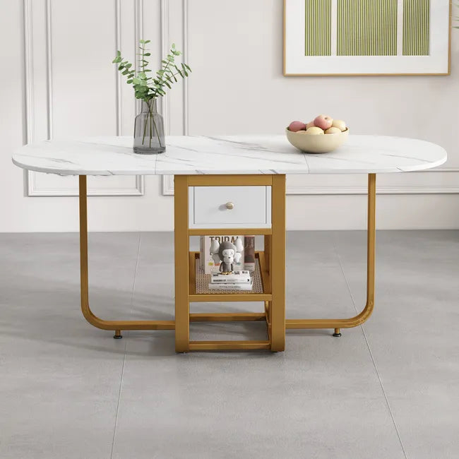 Table à Manger Pliante en 3 Formes - Extensible