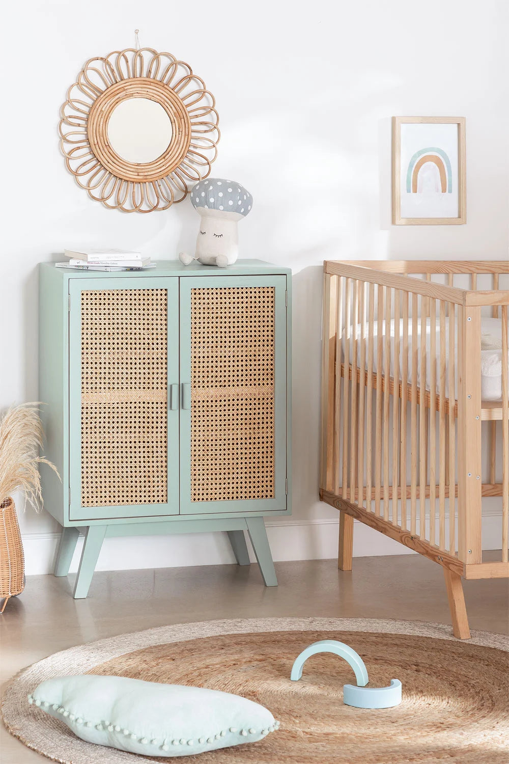 Buffet en Bois avec 2 Portes en Bois