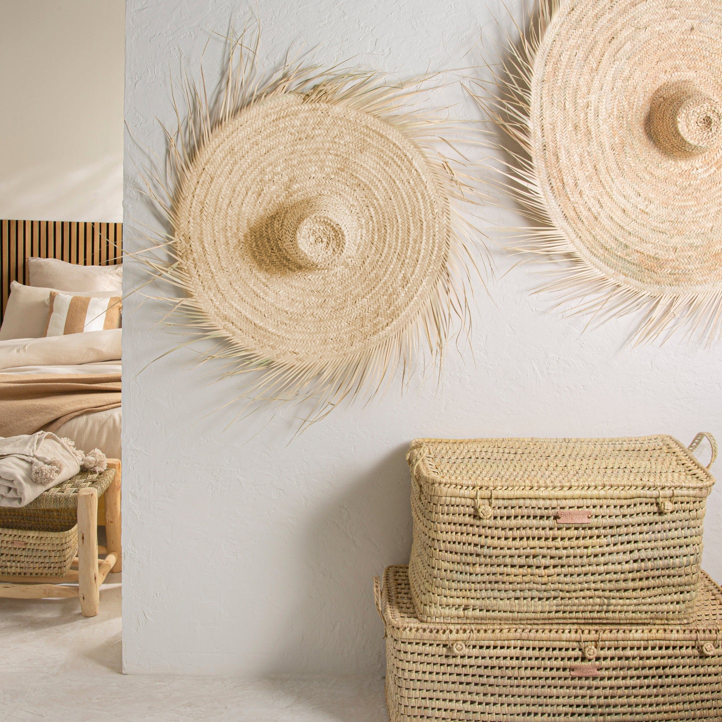Chapeau de Paille Mural - Franges