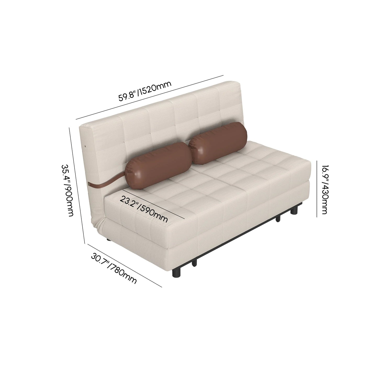 Canapé-Lit Futon - Queen Size