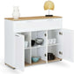 Buffet 100 cm - 3 Portes et 1 Tiroir Blanc