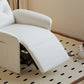 Fauteuil Relax Inclinable Electrique - Moderne en Cuir Blanc