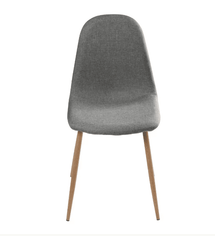 Chaise CLAYD – Style scandinave en velours gris foncé