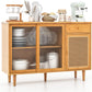 Buffet Cuisine en Bambou - Armoire de Rangement