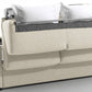 Canapé Convertible lit 2 places - Tissu tissé - Beige