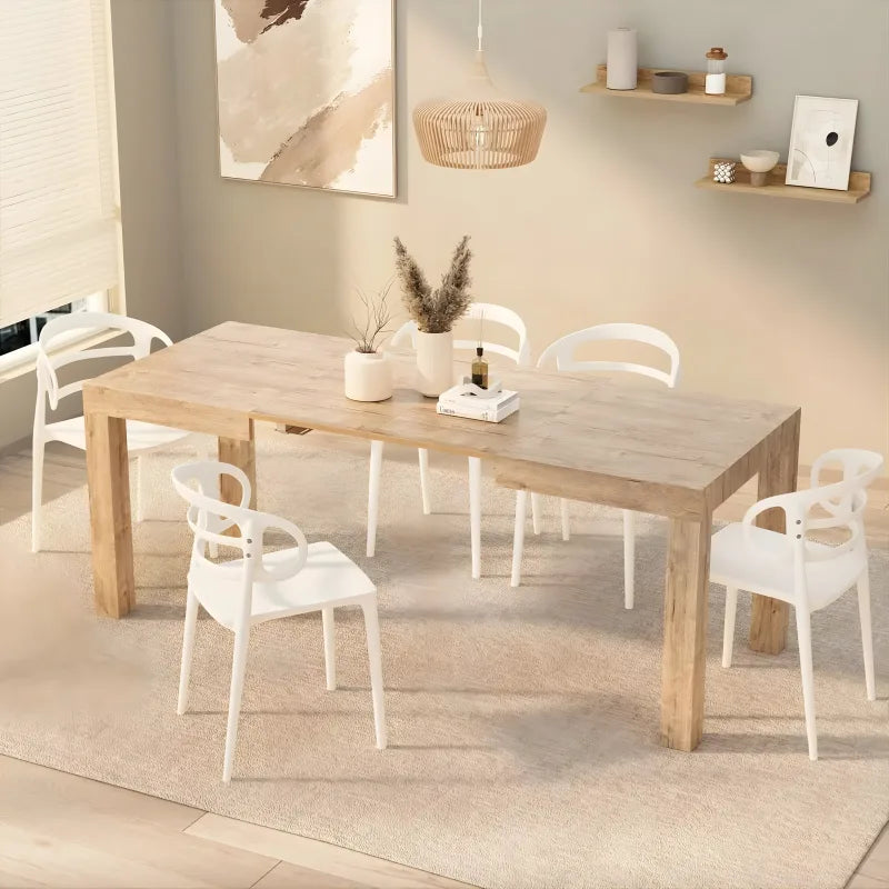 Table à Manger Extensible - Chêne Naturel