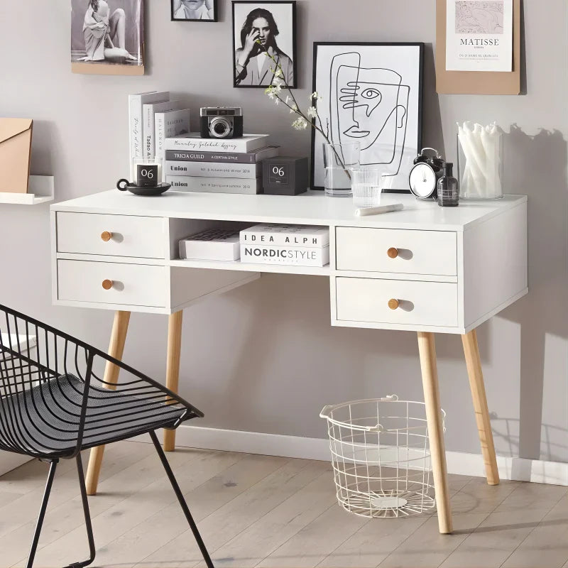 Table de Bureau - 110 x 55 cm - Blanc