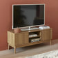 Meuble TV Effet Bois - 2 Portes 120 cm